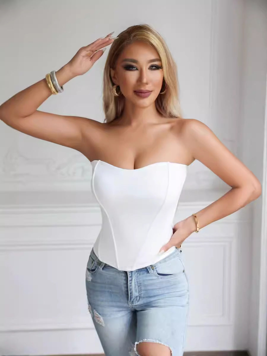 Fishbone Built-in Padding Body Shaper