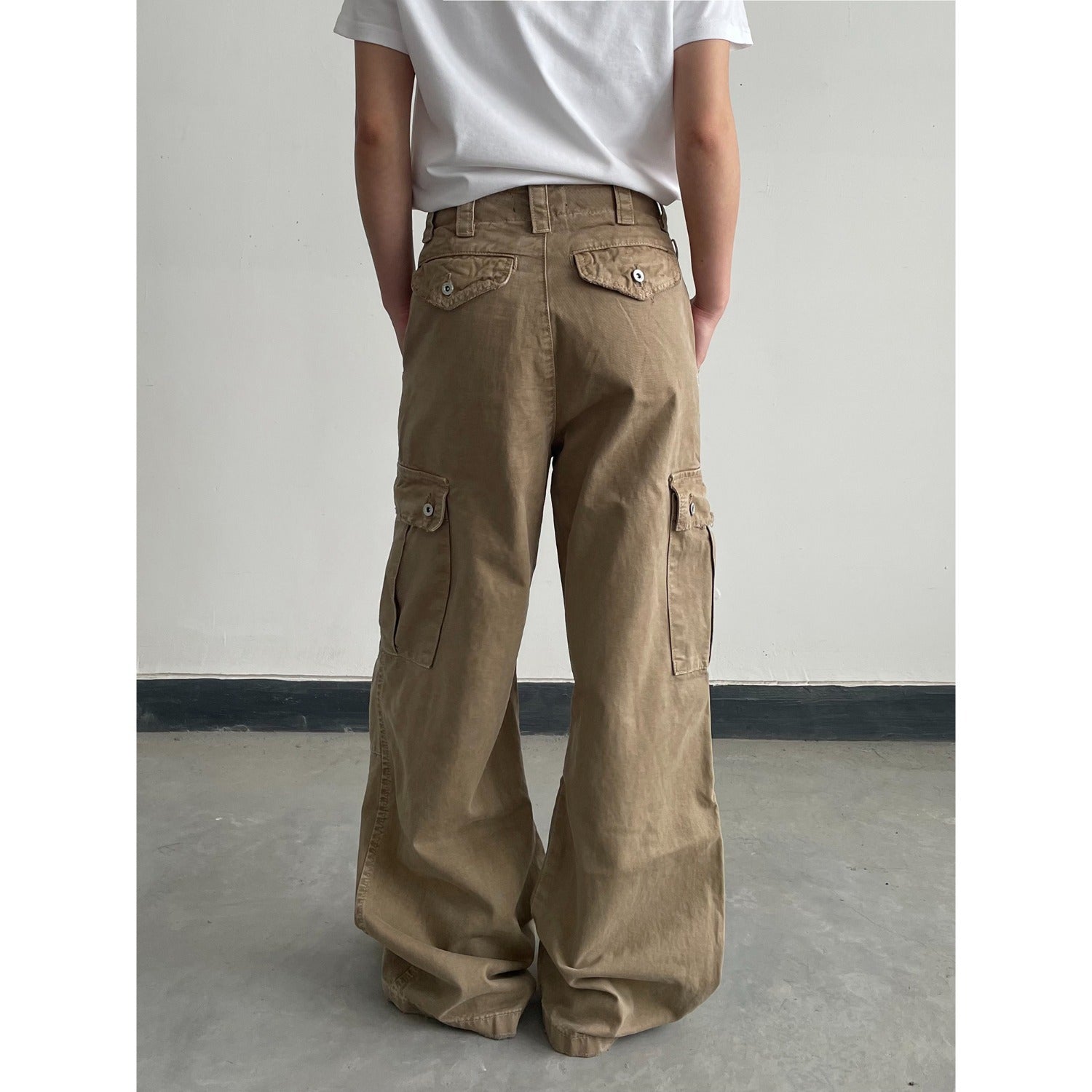 Distressed Vintage Casual Pants