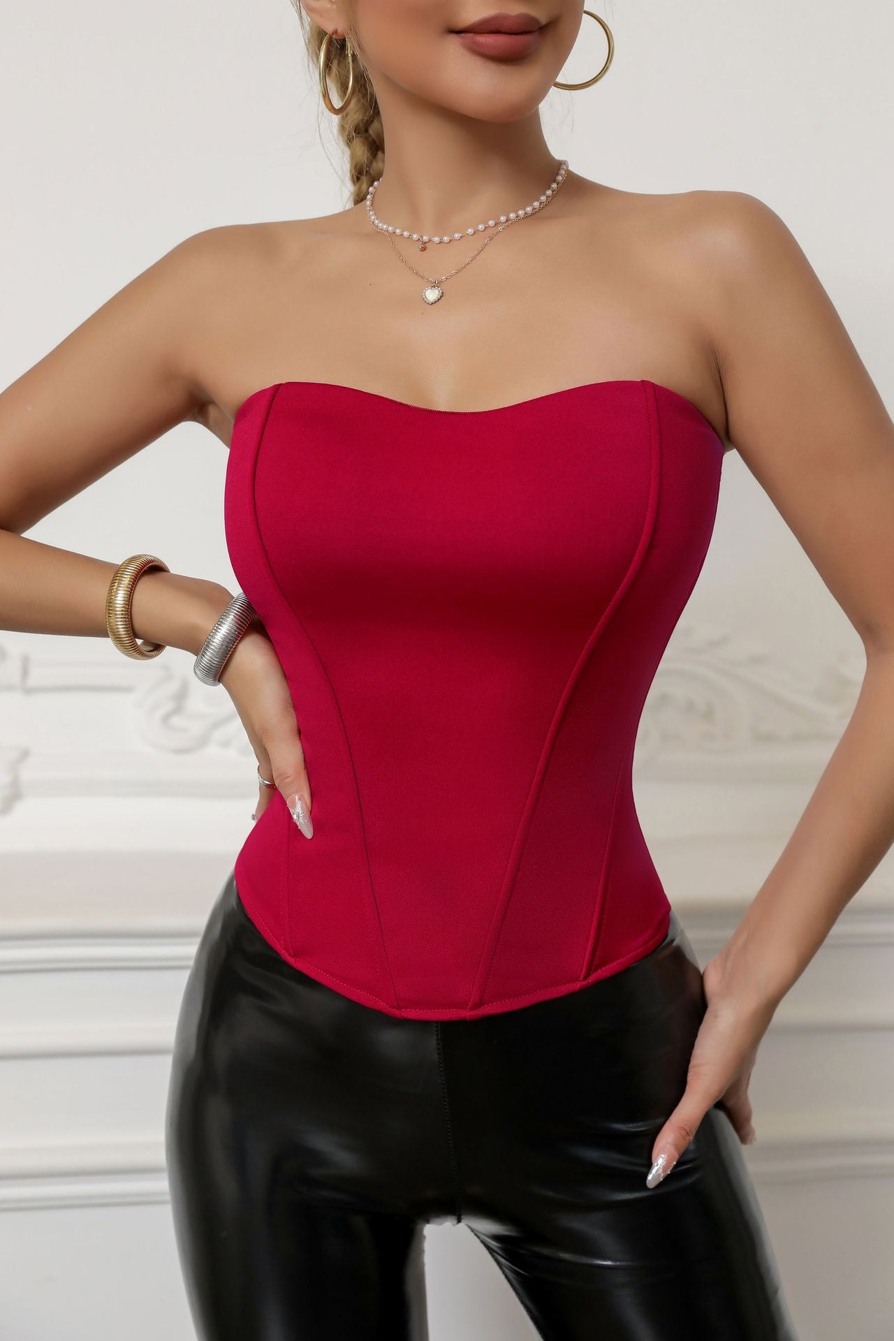Fishbone Built-in Padding Body Shaper